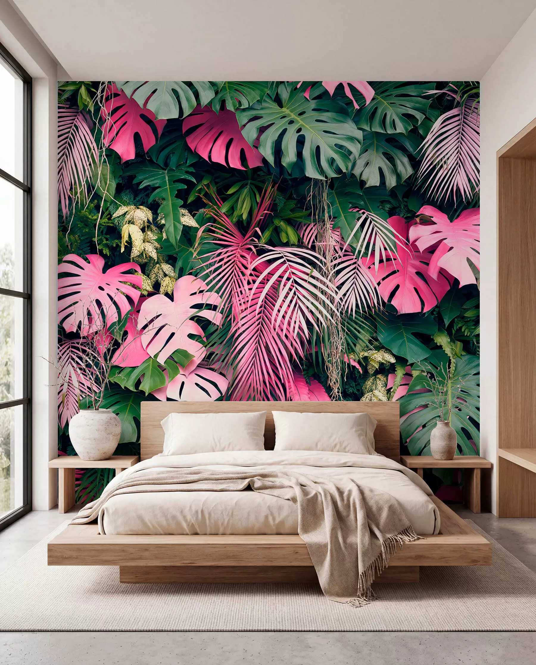 murales de pared Selva rosa u79682