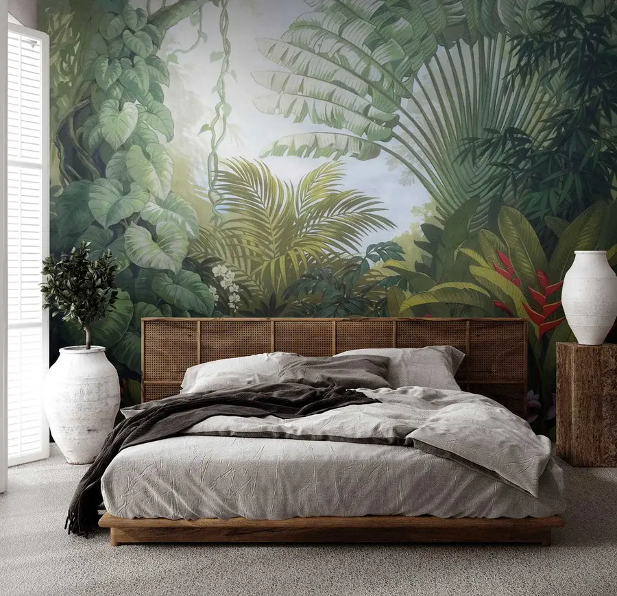 murales de pared Bosque tropical brillante u02708