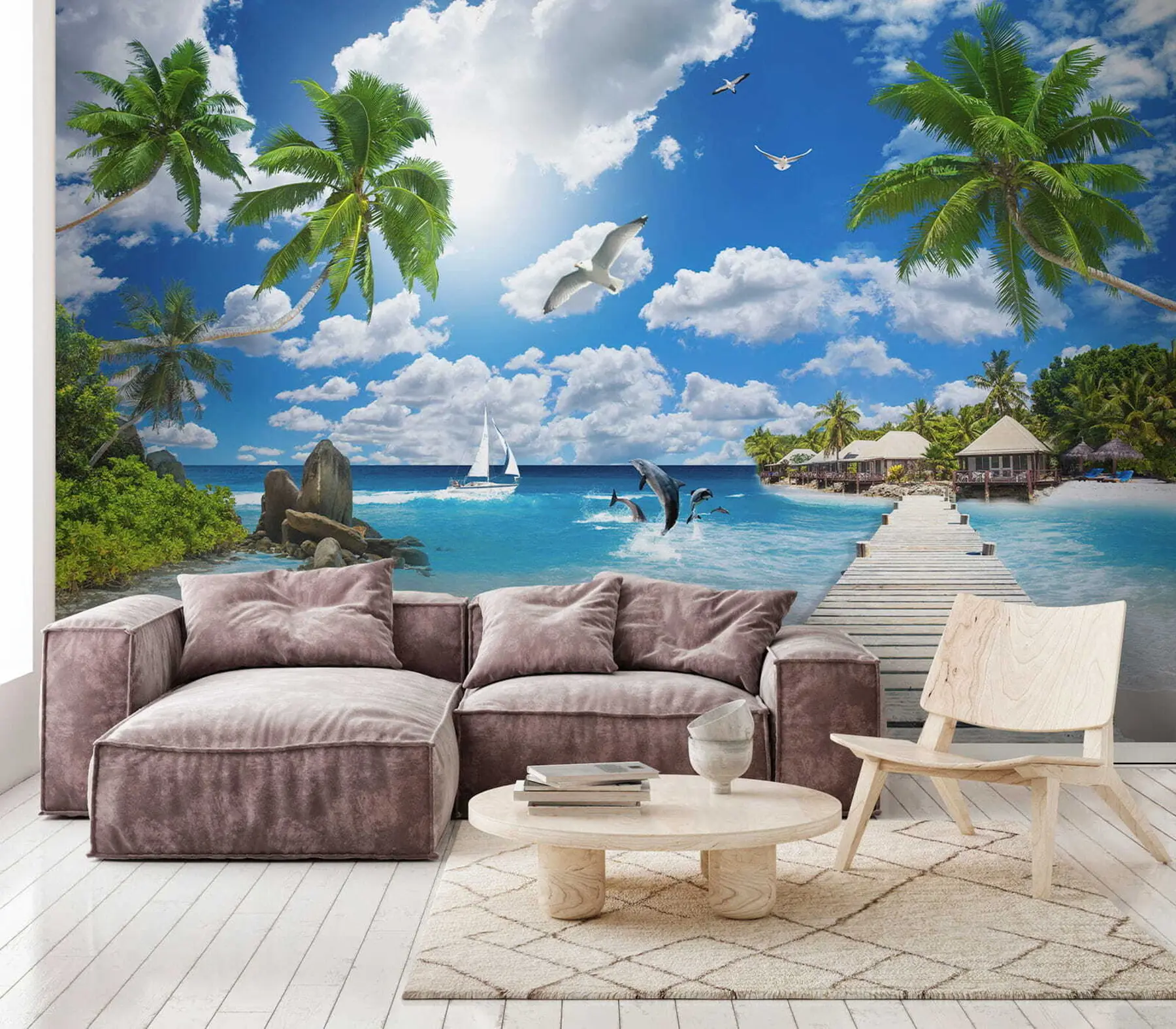 murales de pared Isla del Paraiso u06969