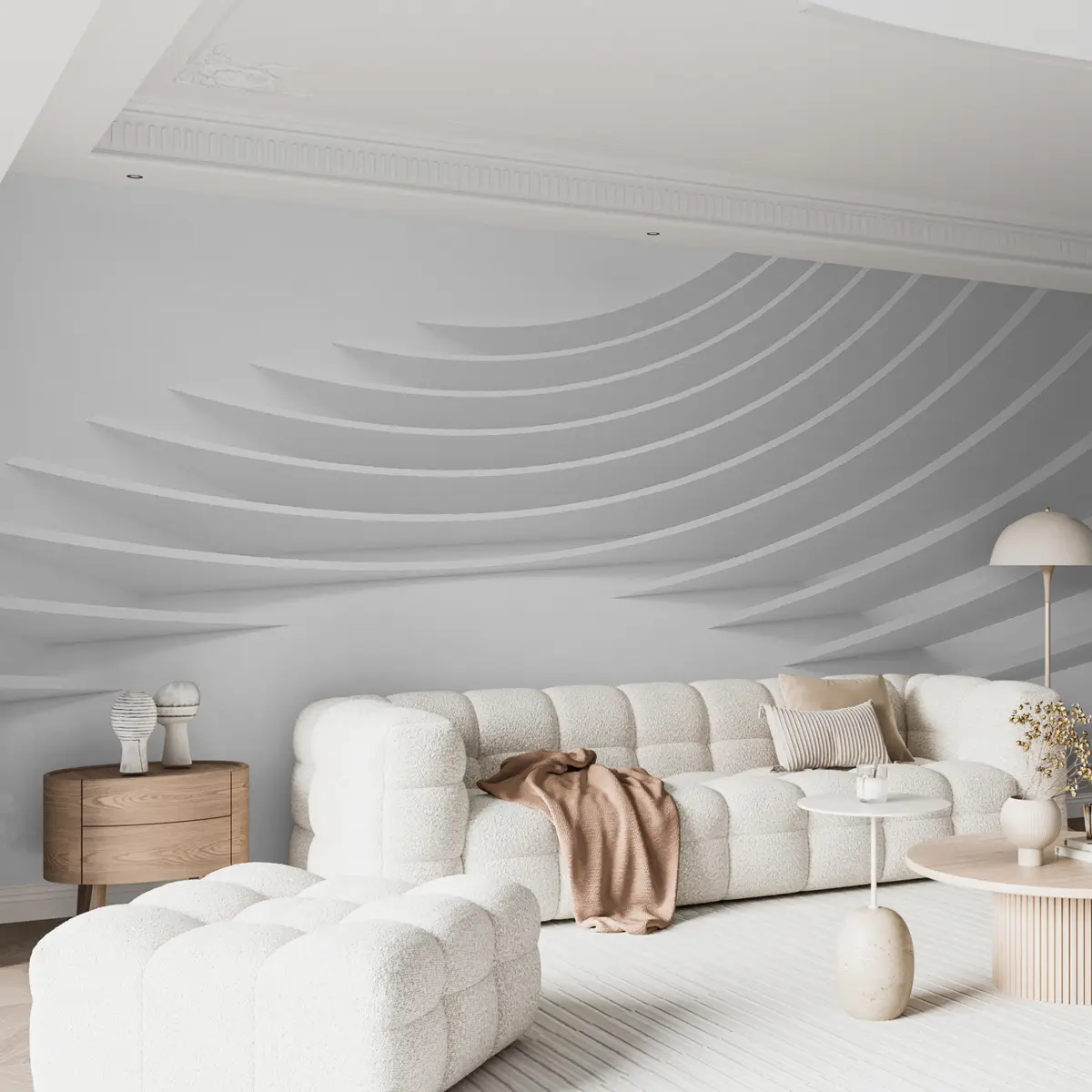 murales de pared rayas 3D u08390