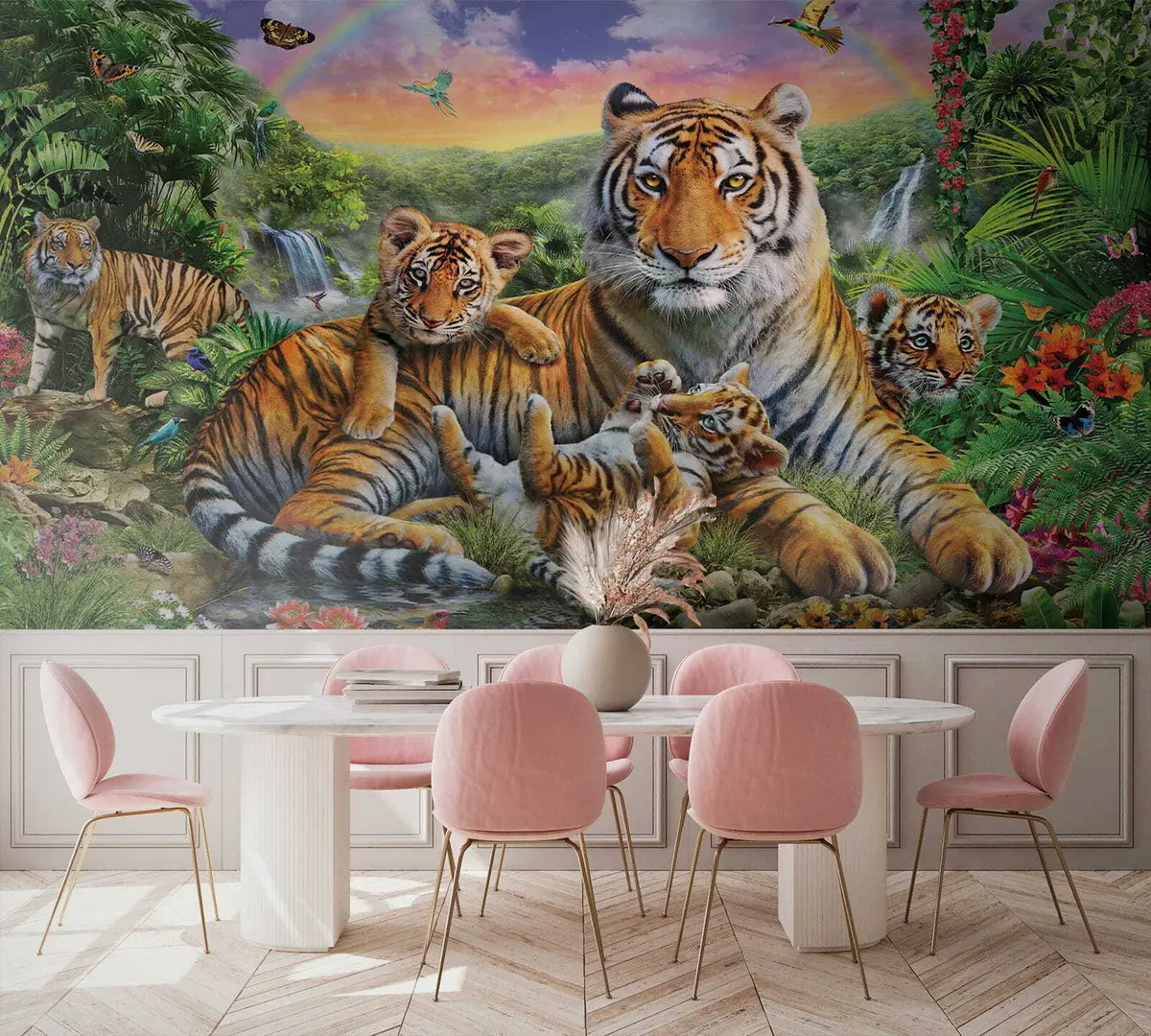 murales de pared Familia de tigres u18516