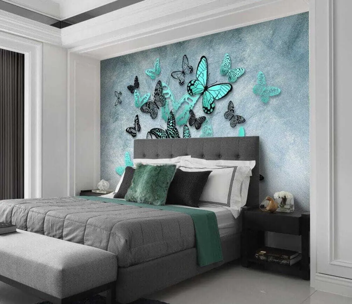 murales de pared Mariposas en la pared u20870