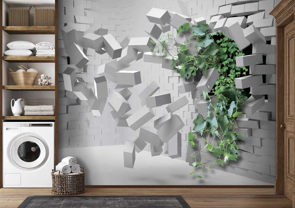 murales de pared Ivy rompe la pared u22697