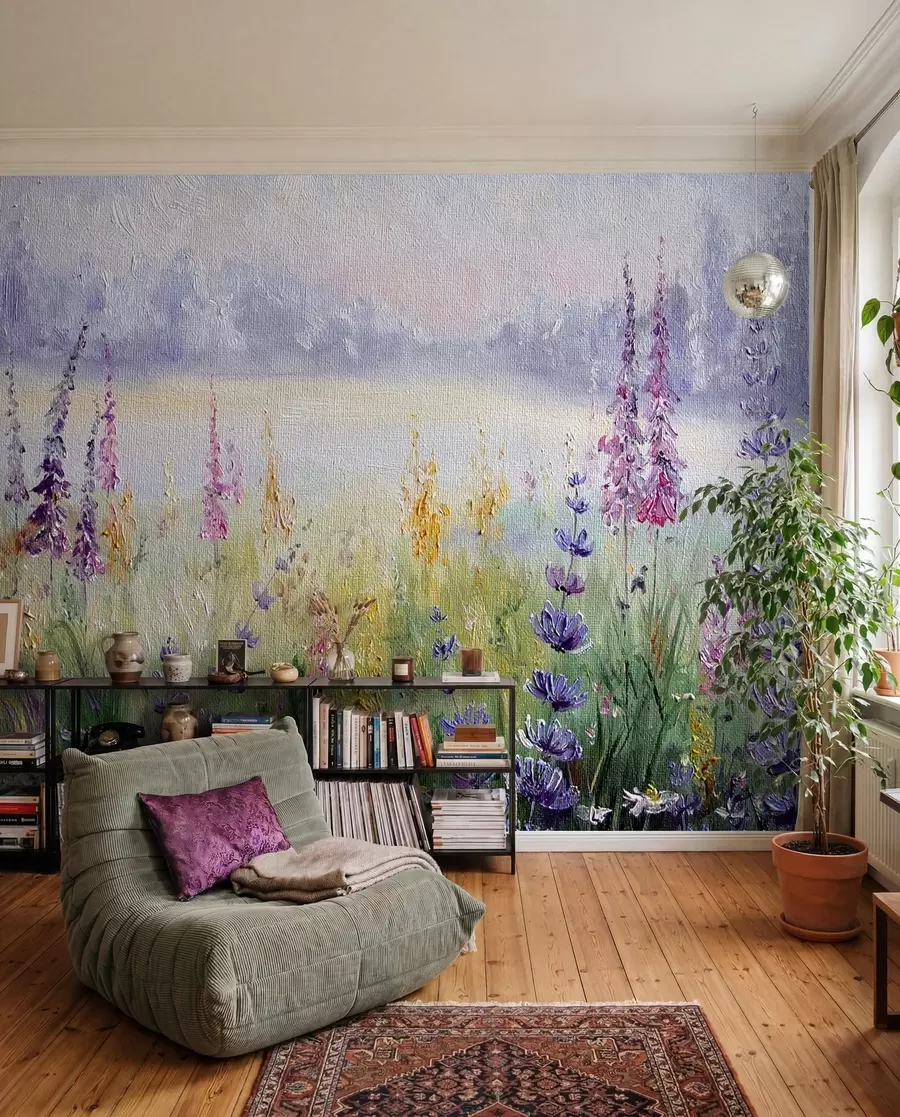 murales de pared Pradera a pinceladas u30067
