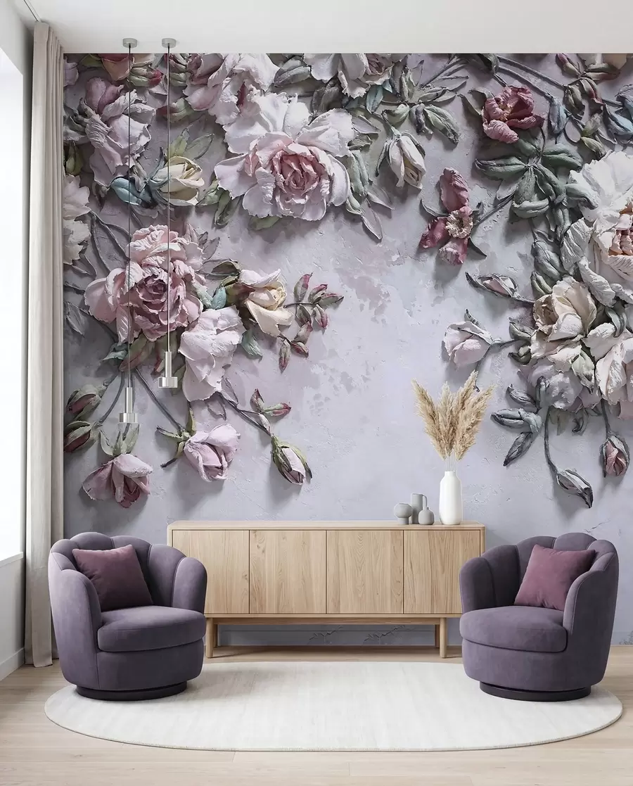 murales de pared Flor, planta y pétalo u31869
