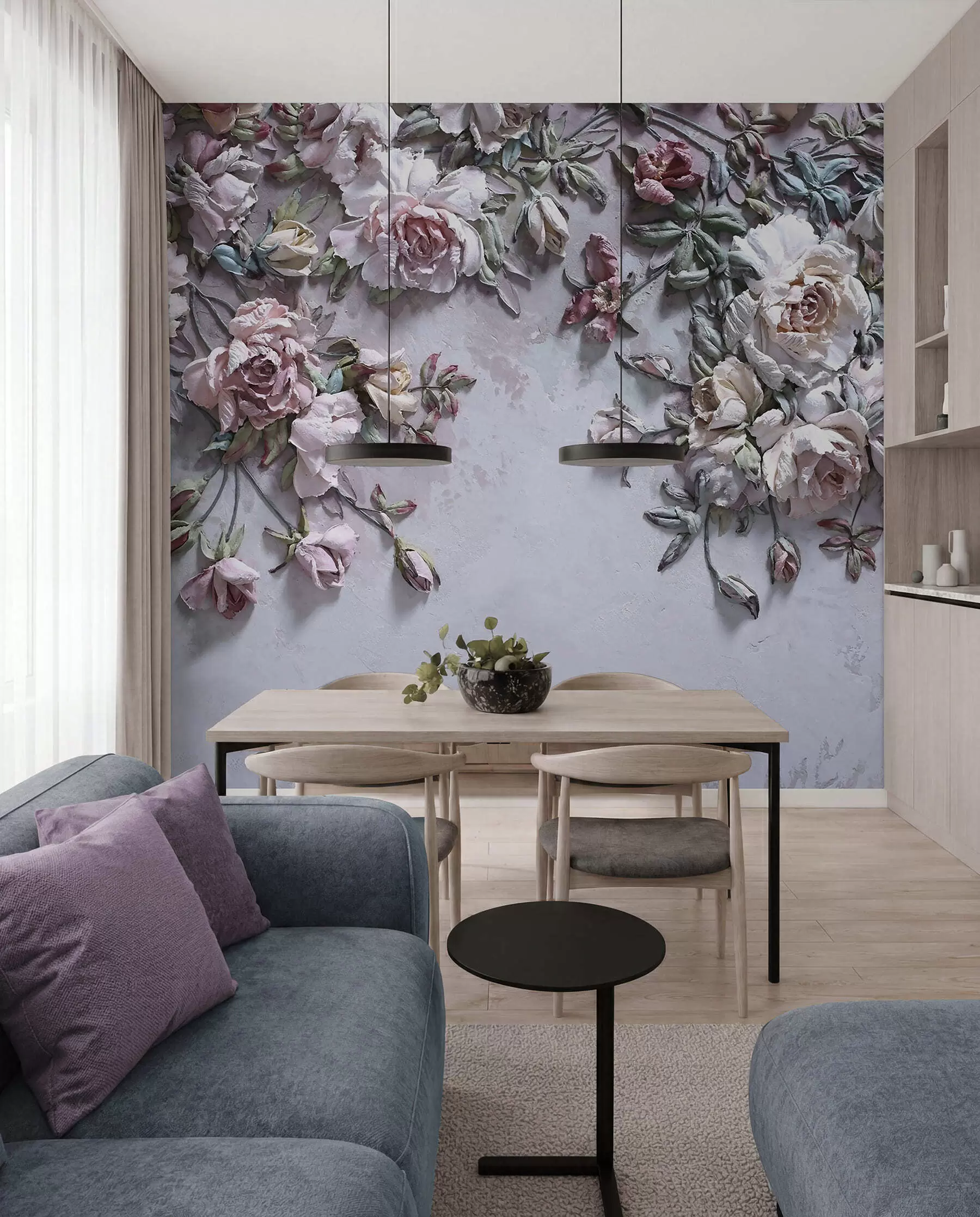 murales de pared Flor, planta y pétalo u31869