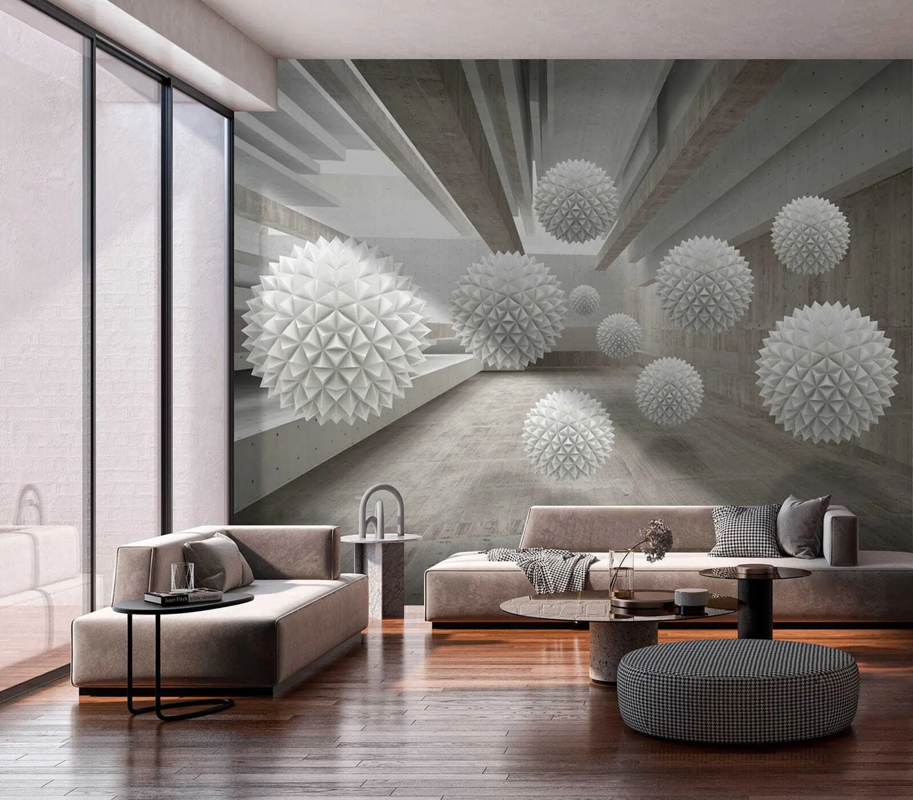 murales de pared Esferas flotando en el aire u34969