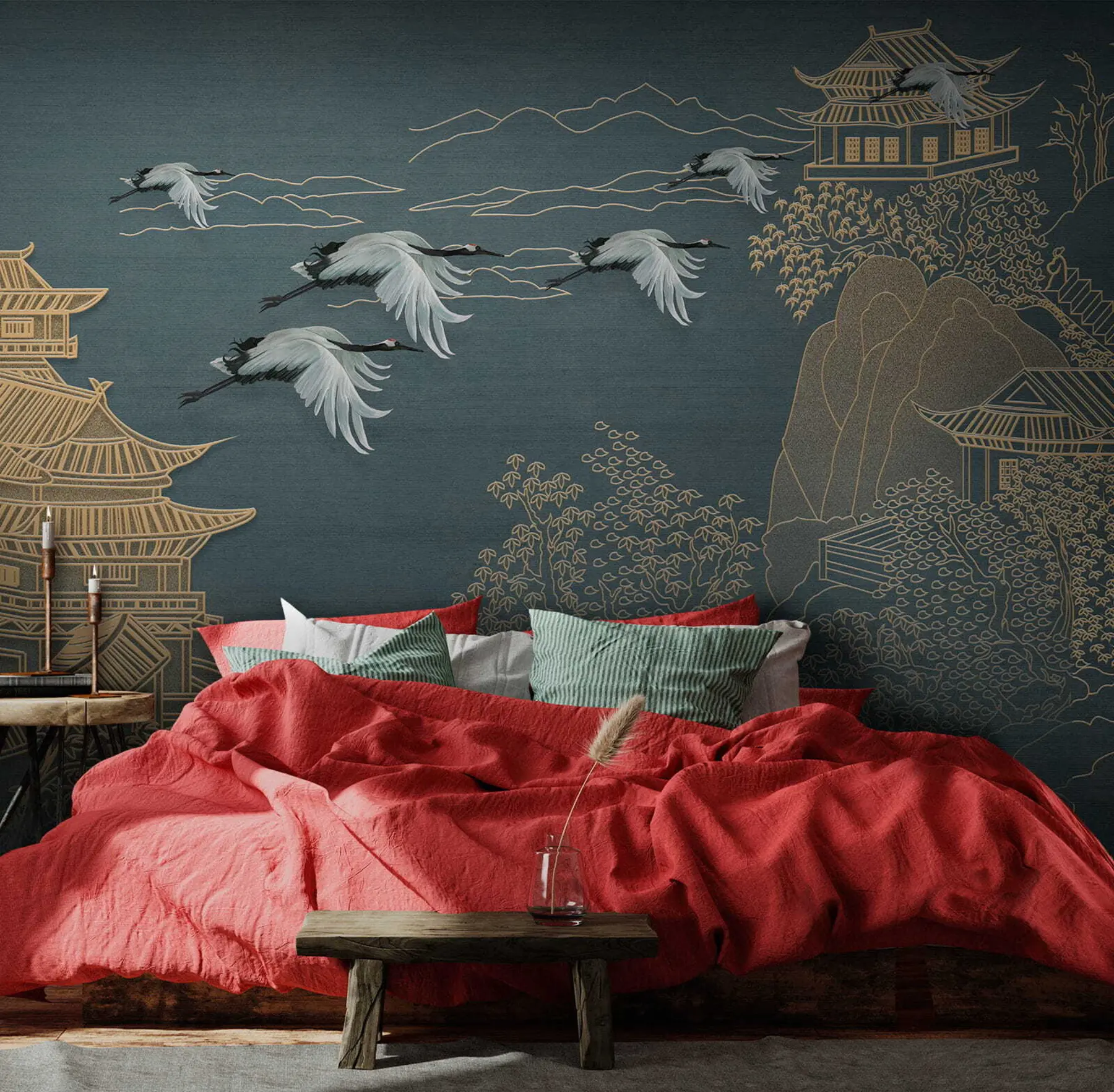 murales de pared Dibujo de estilo japones u38720