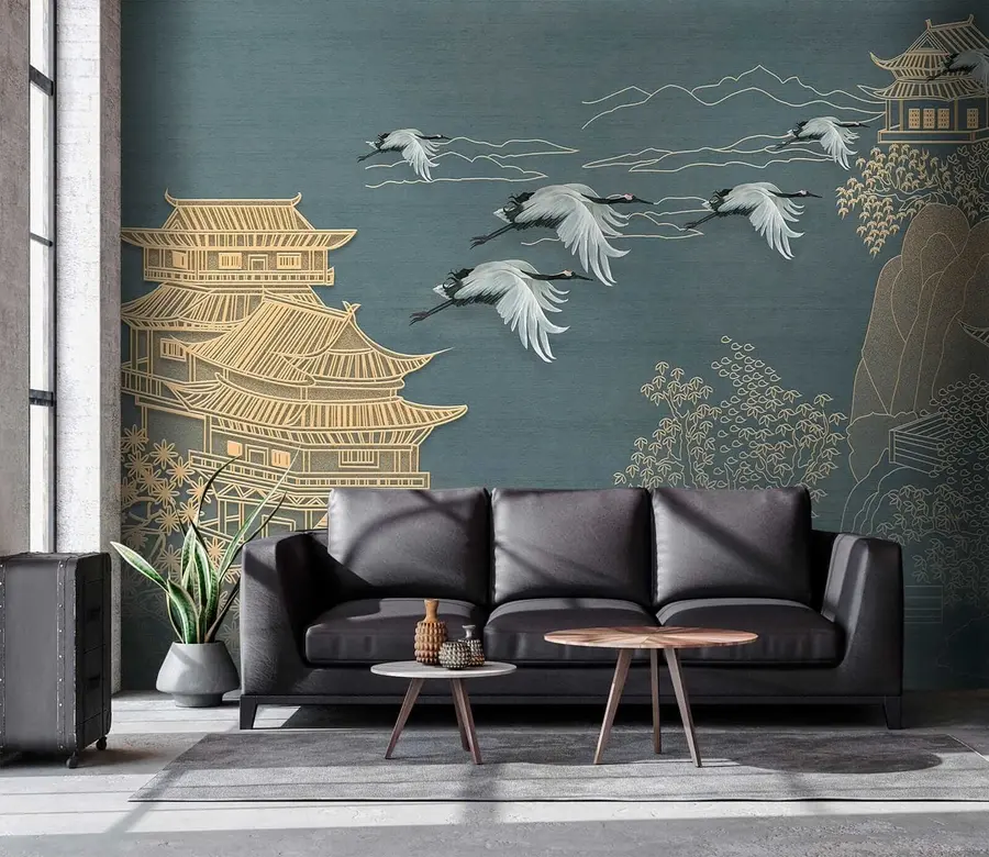 murales de pared Dibujo de estilo japones u38720