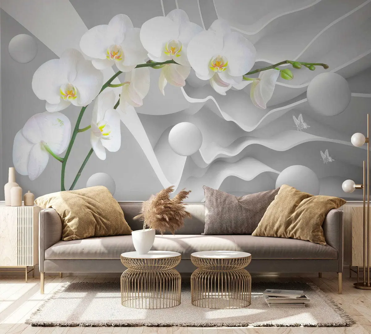 murales de pared Orquídea blanca u47810