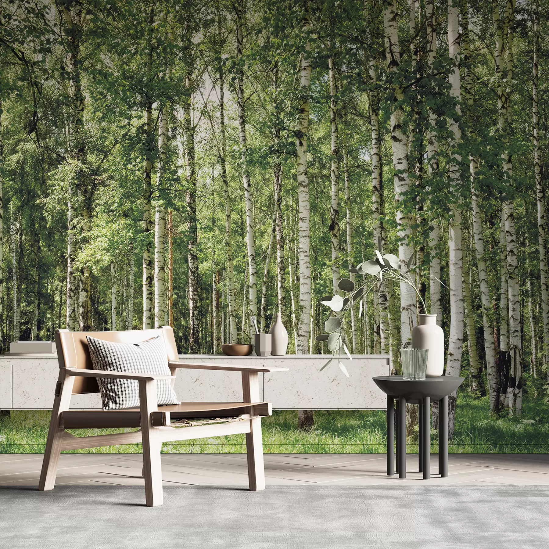 murales de pared Bosque de abedules u52530