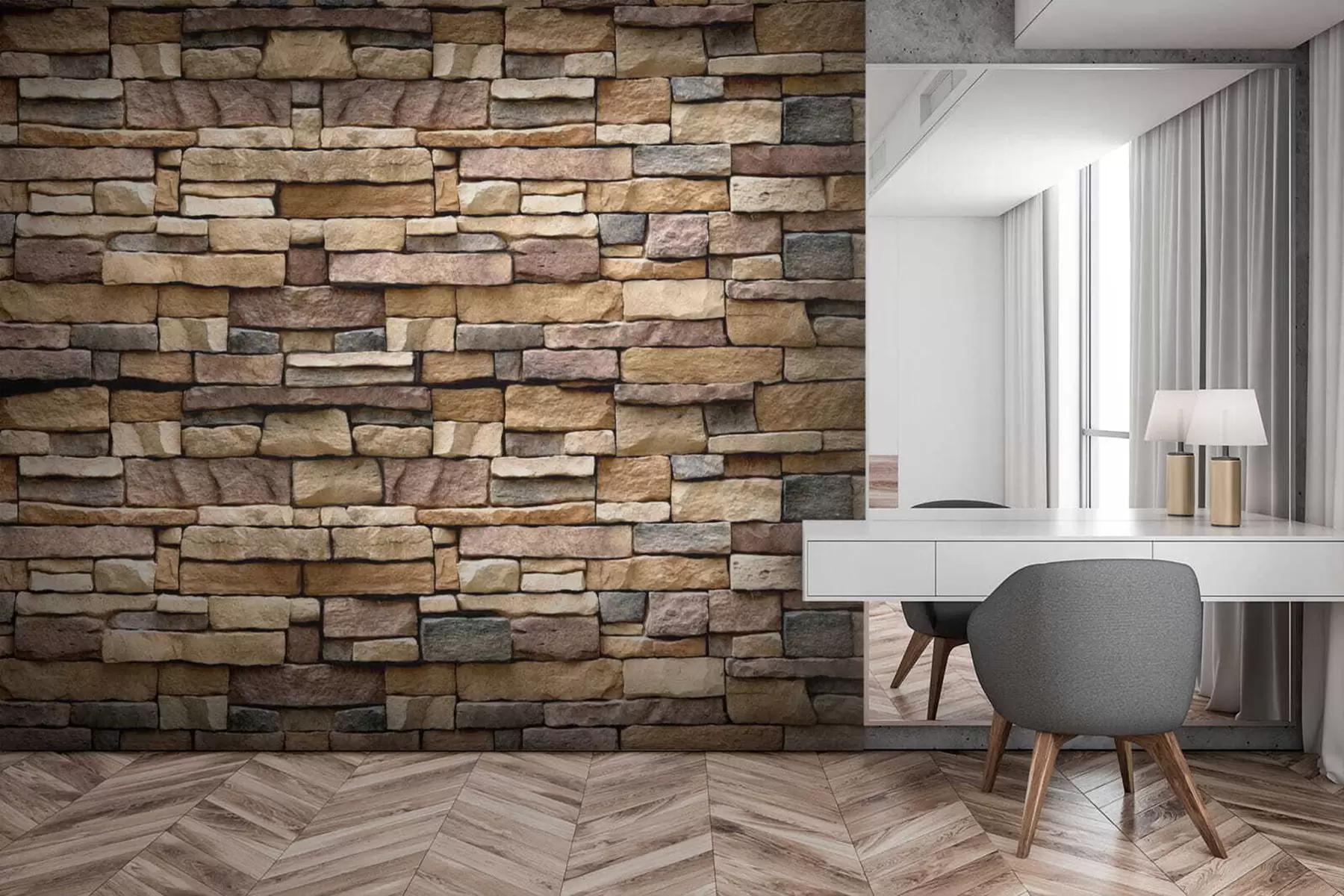 murales de pared Pared de piedra u52545