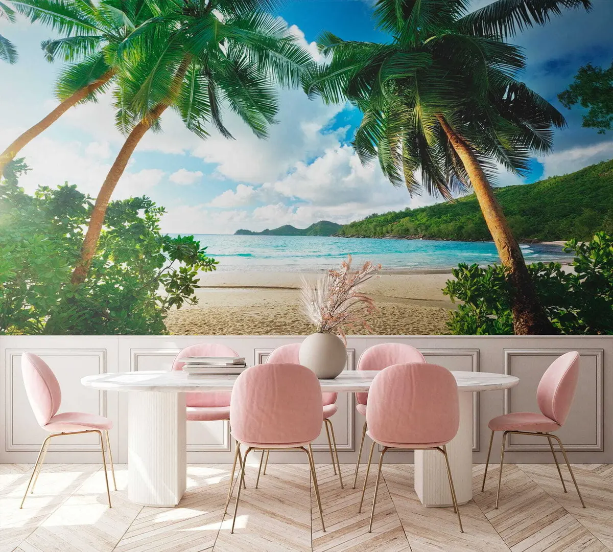 murales de pared Descansa bajo las palmeras u53753