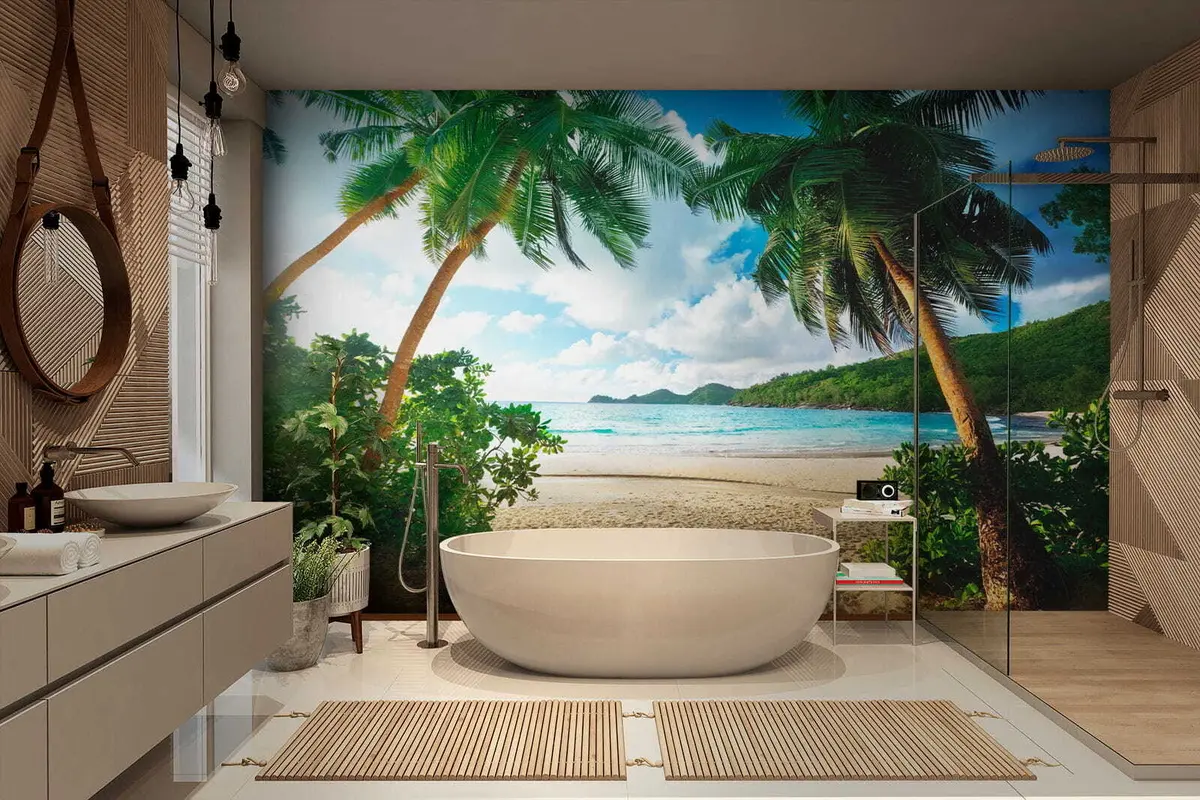 murales de pared Descansa bajo las palmeras u53753