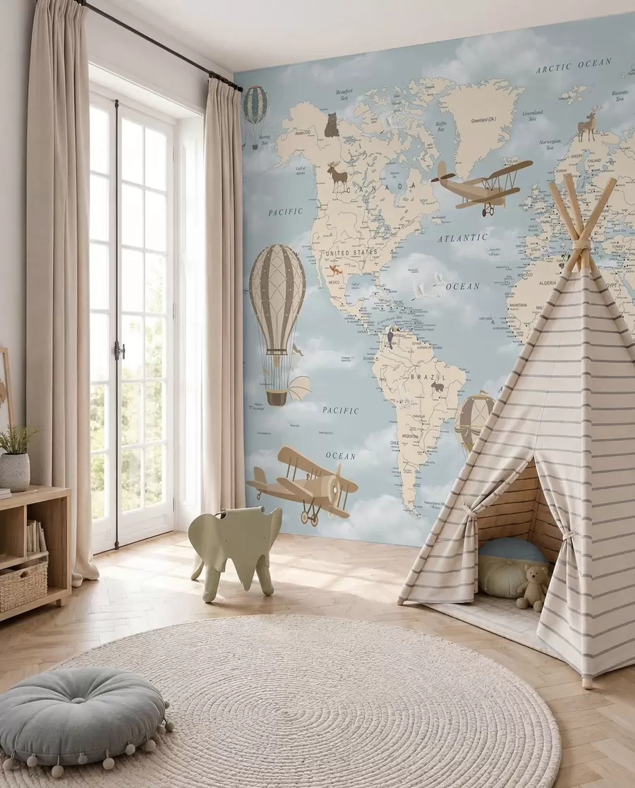 murales de pared Volando por el mundo u60135
