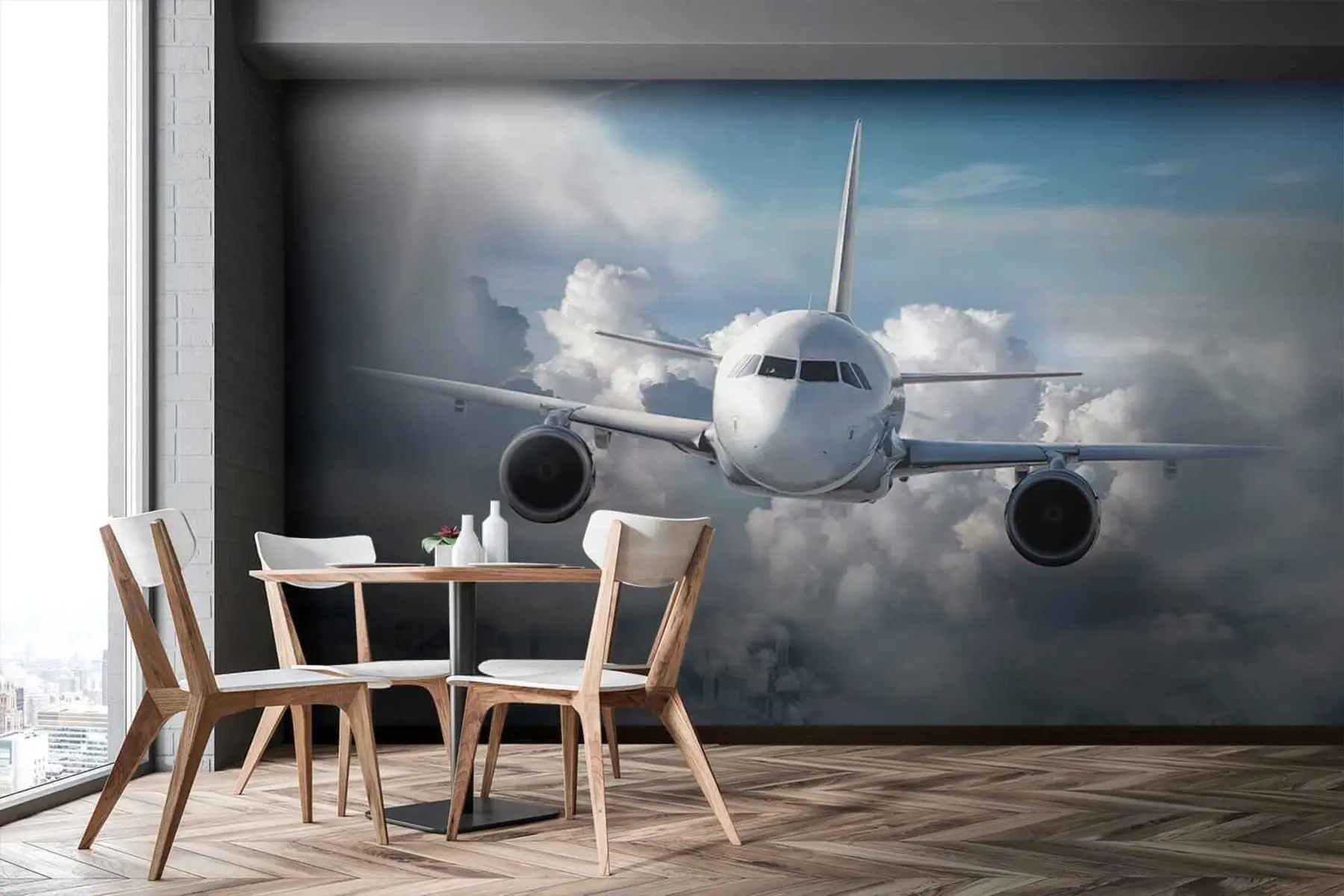 murales de pared Un avión en las nubes u62417