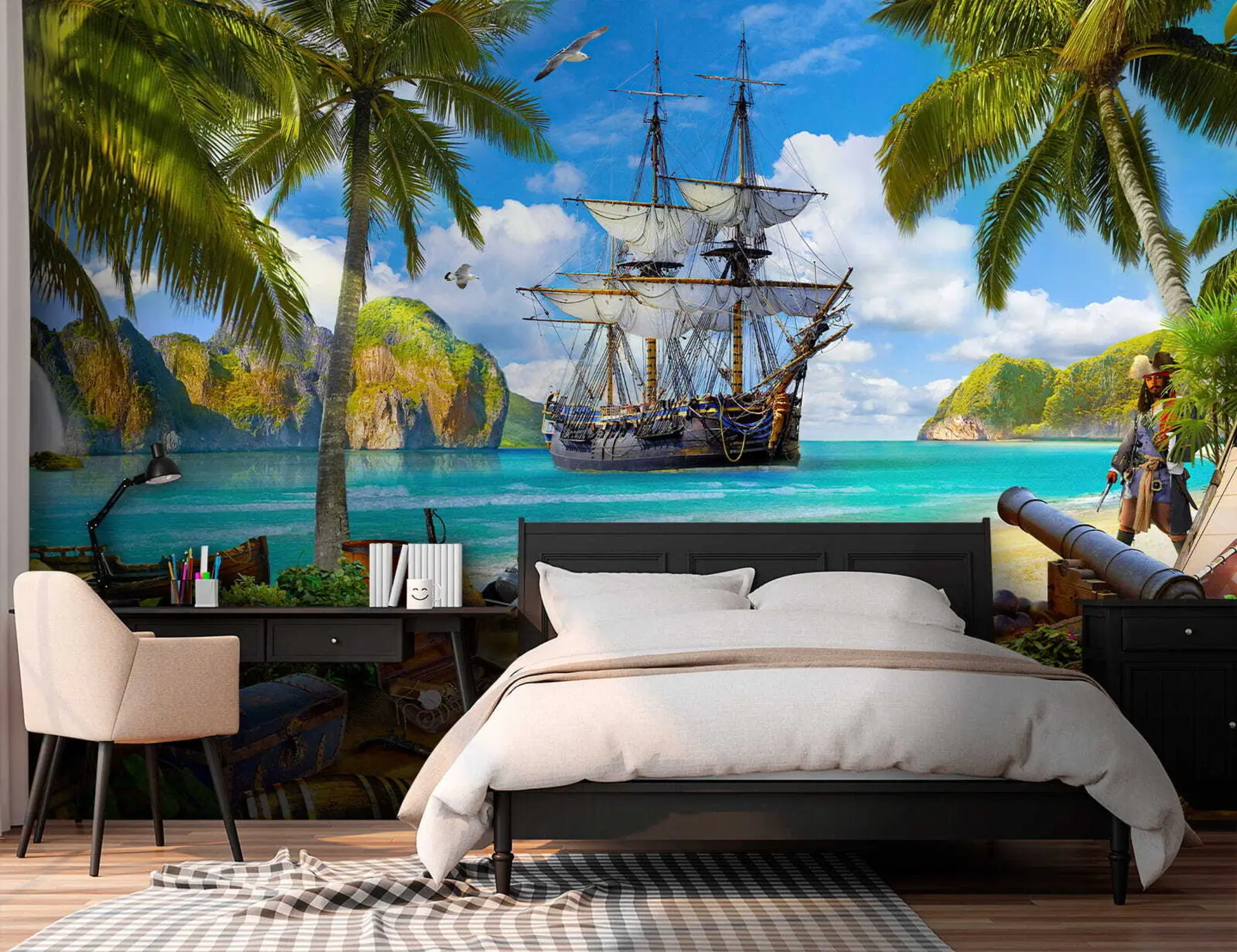 murales de pared Barco pirata u62419