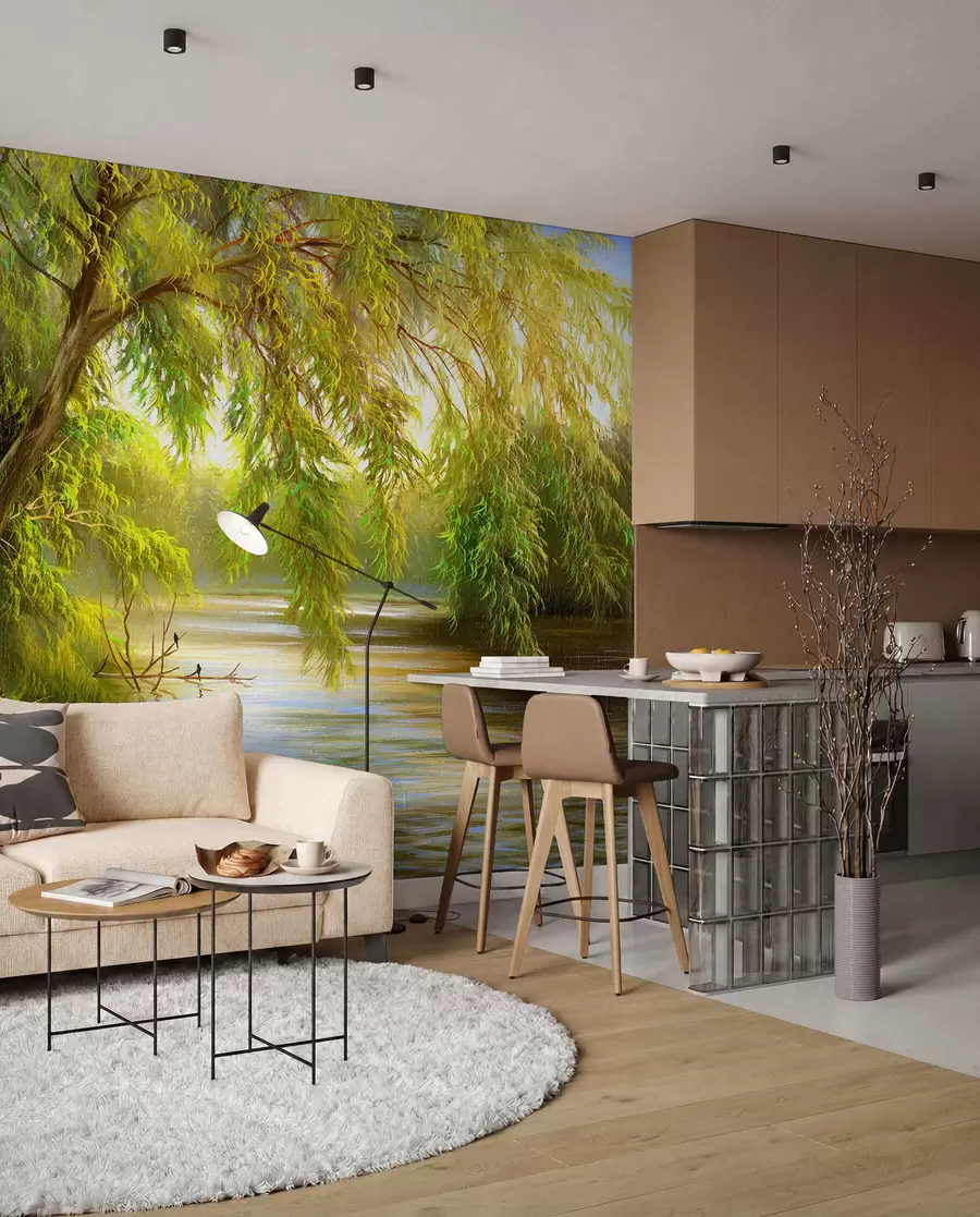 murales de pared Sauce junto al agua u62865