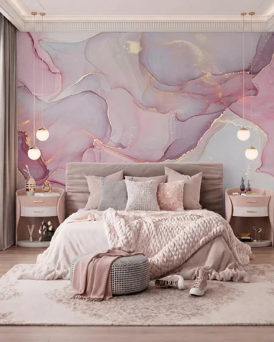 murales de pared Ágata rosa u70787