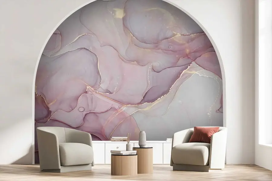 murales de pared Fluido en rosa u70787