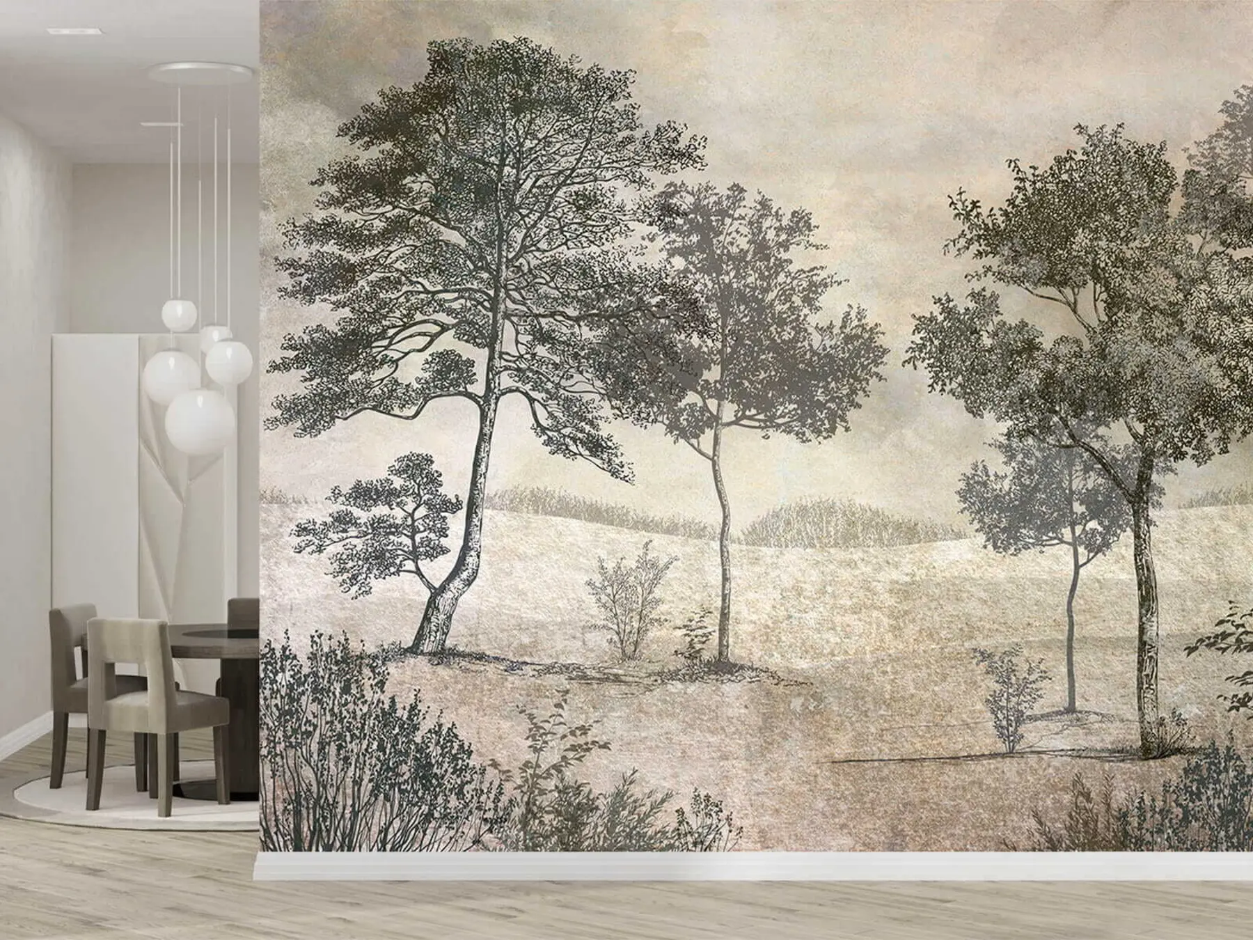 murales de pared árboles antiguos u80030