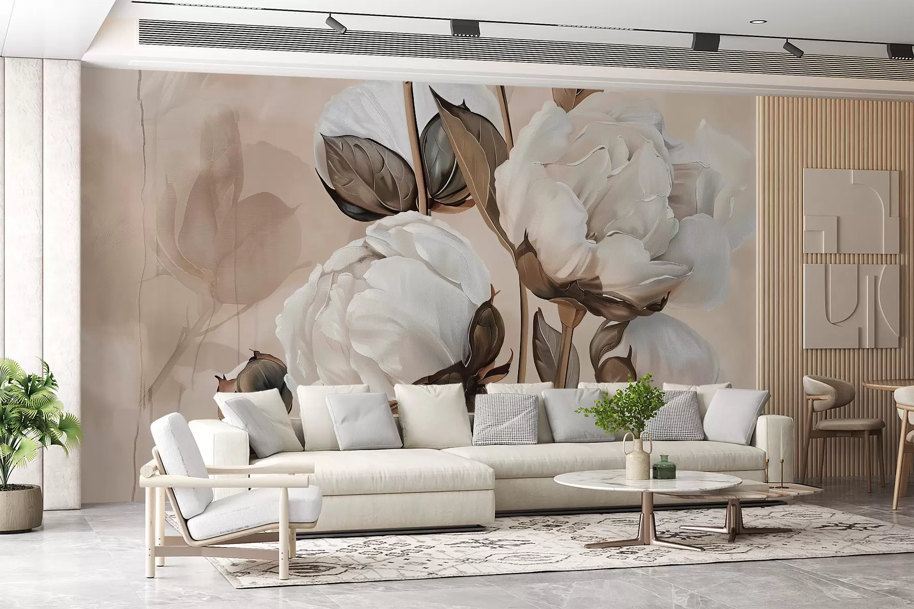 murales de pared Pintura al óleo de algodón w00684