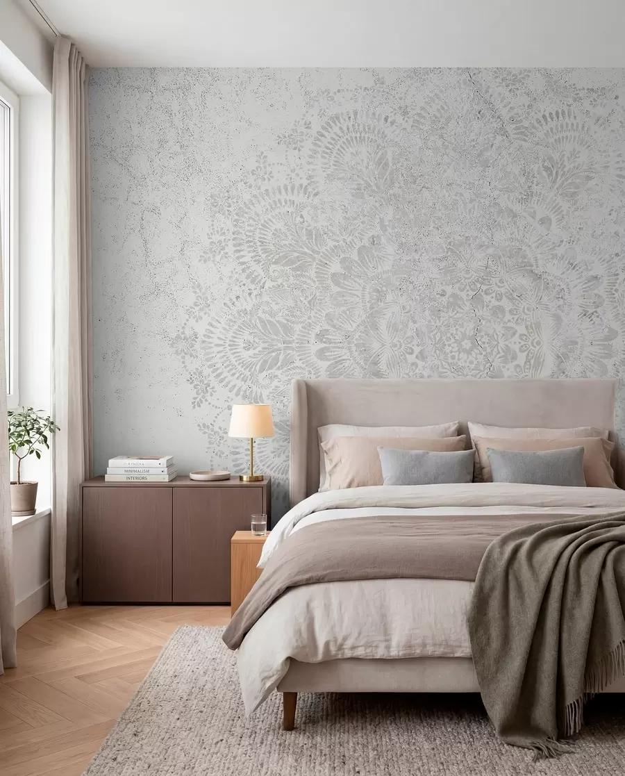 murales de pared Mandala de encaje w00737