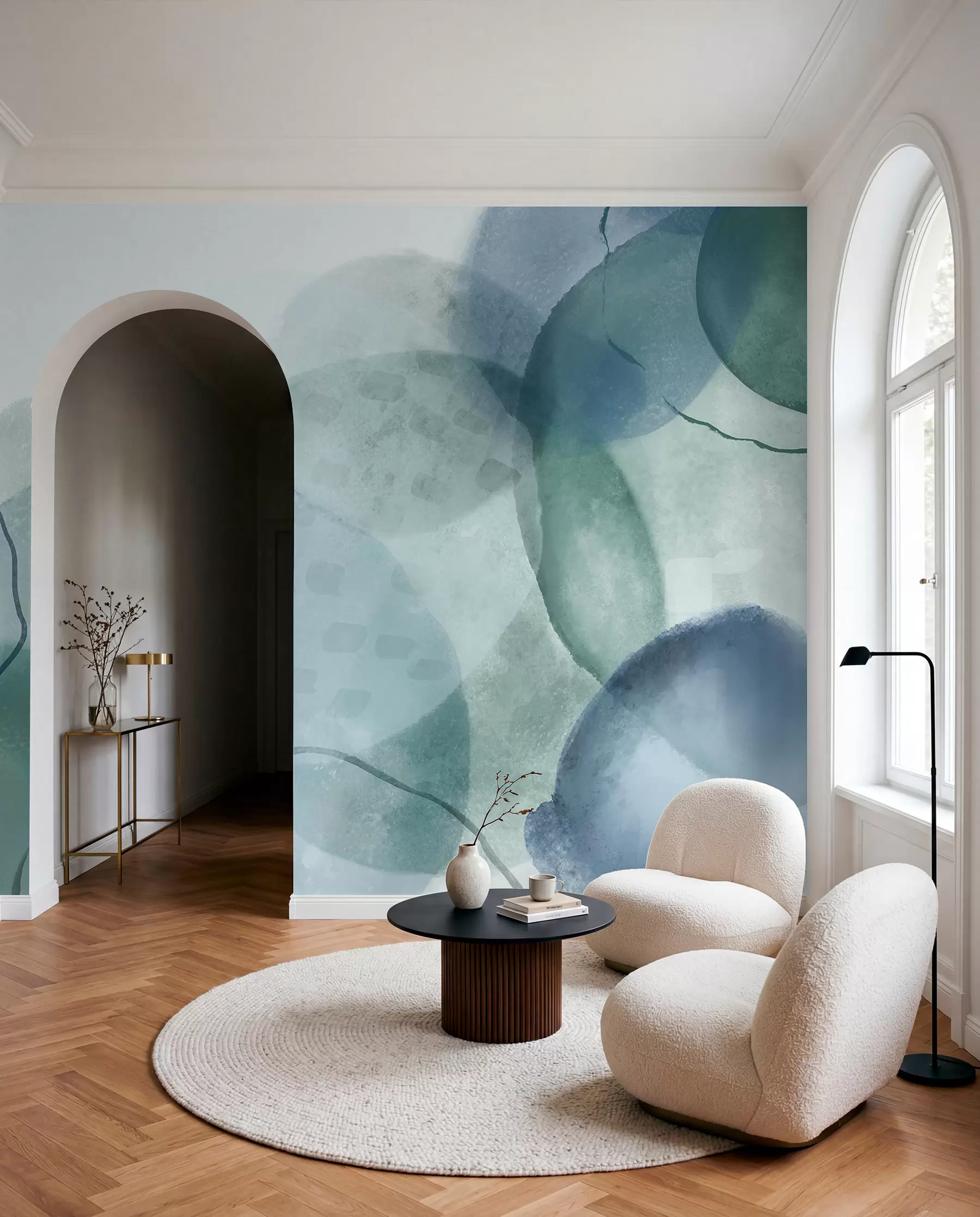 murales de pared Acuarelas de marea w07926
