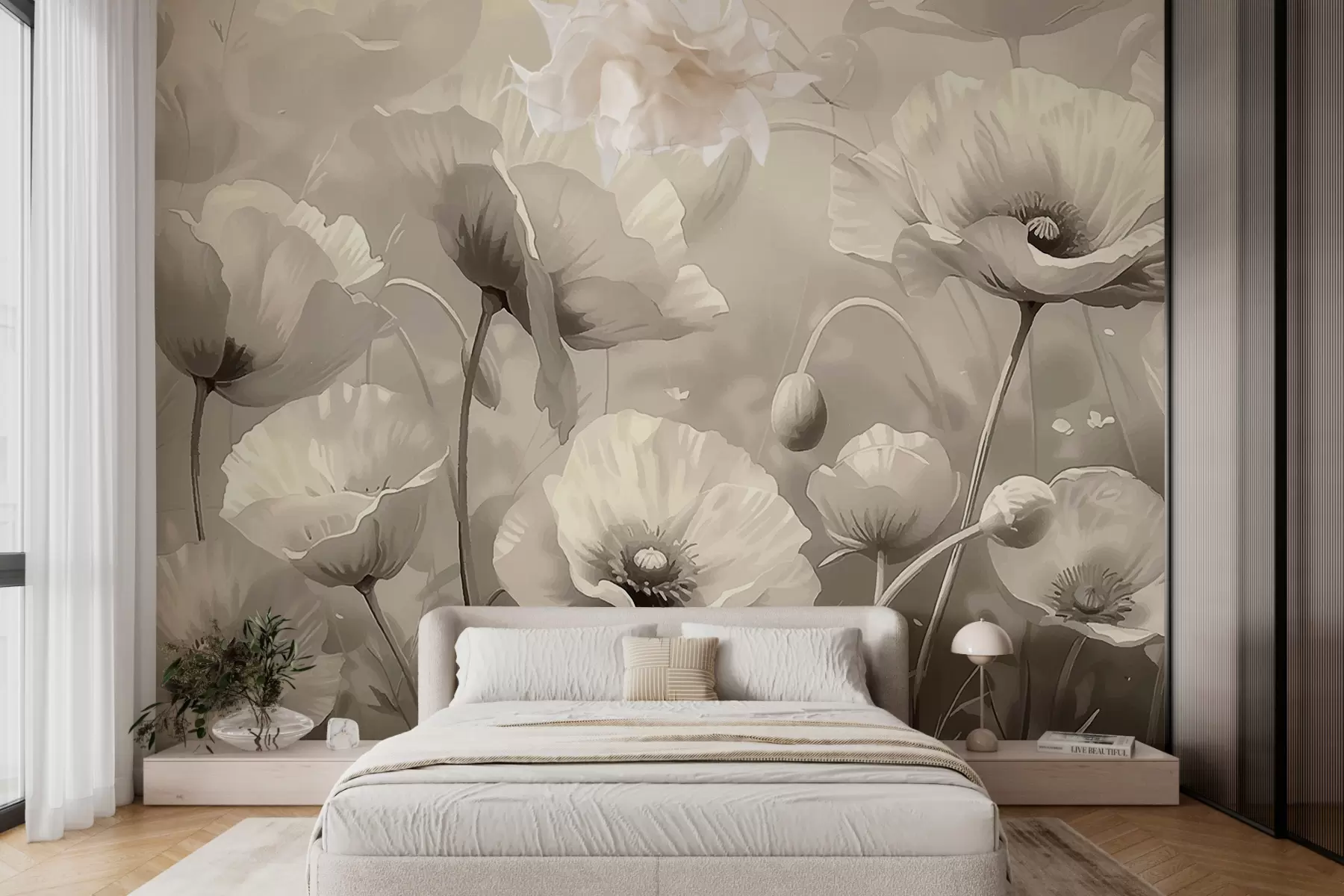 murales de pared Flores w08013