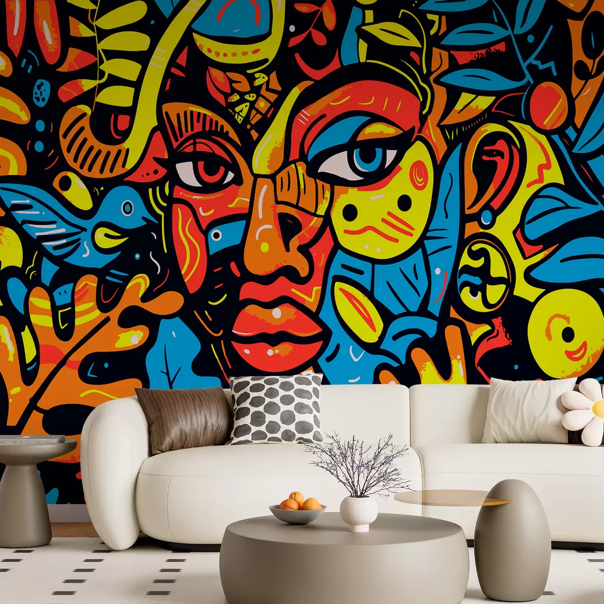 murales de pared Abstracción w01345