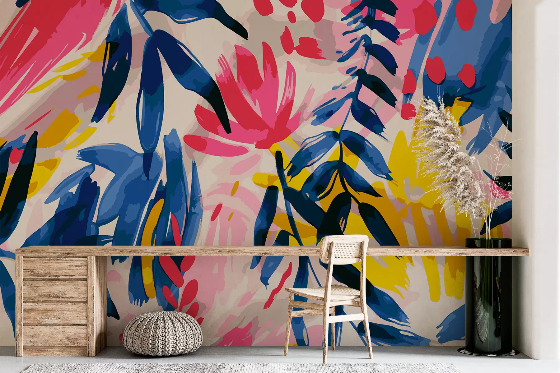 murales de pared Trazos coloridos w01346