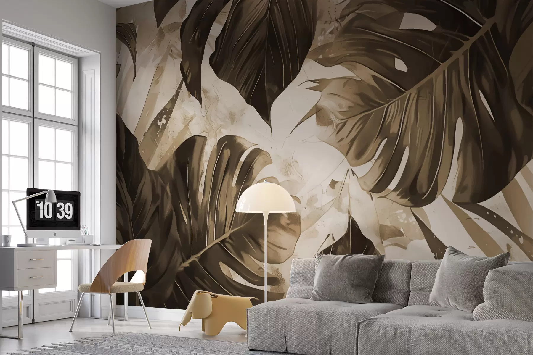 murales de pared Hojas grandes w00999v2