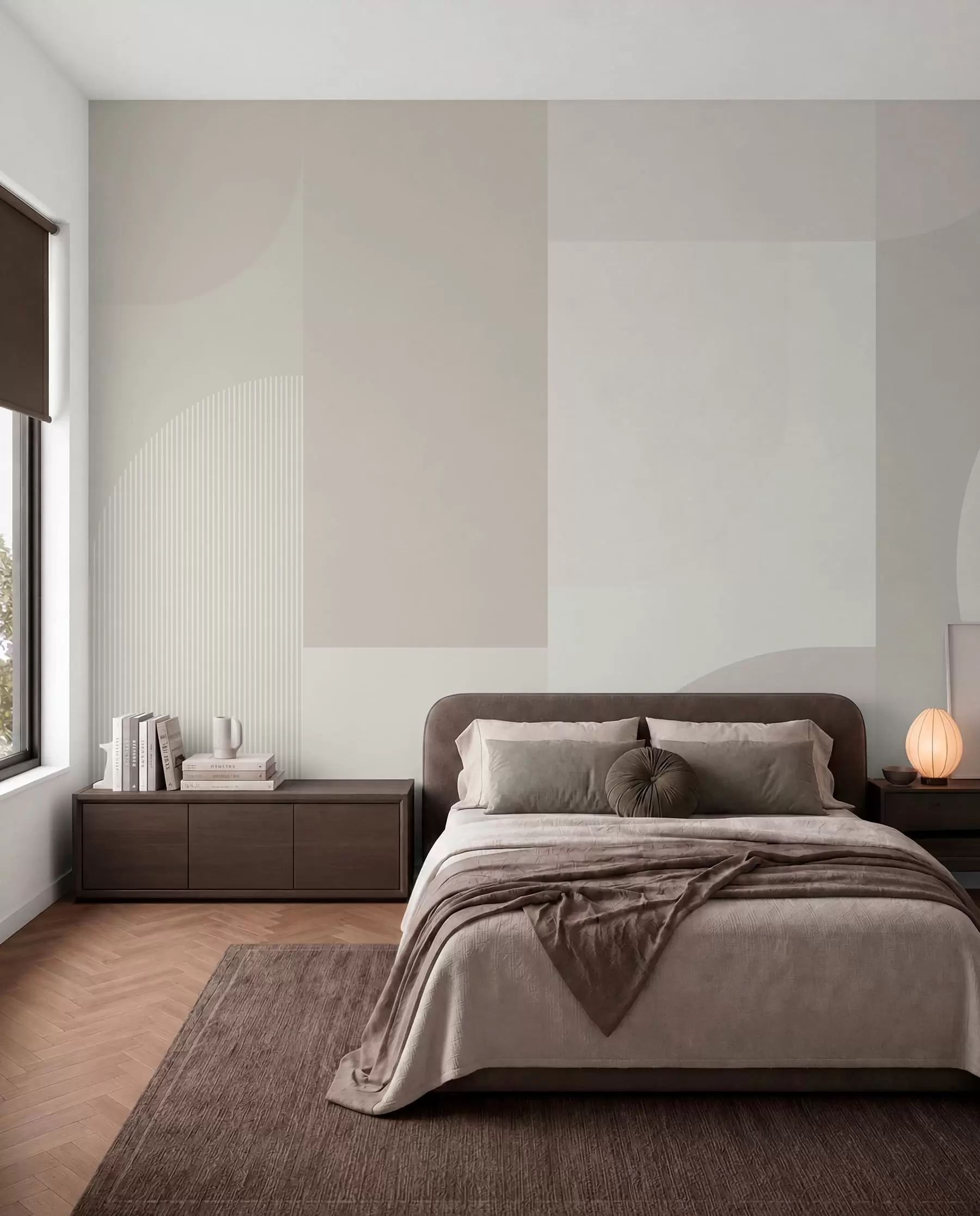 murales de pared Composición de bloques crema w01500v3