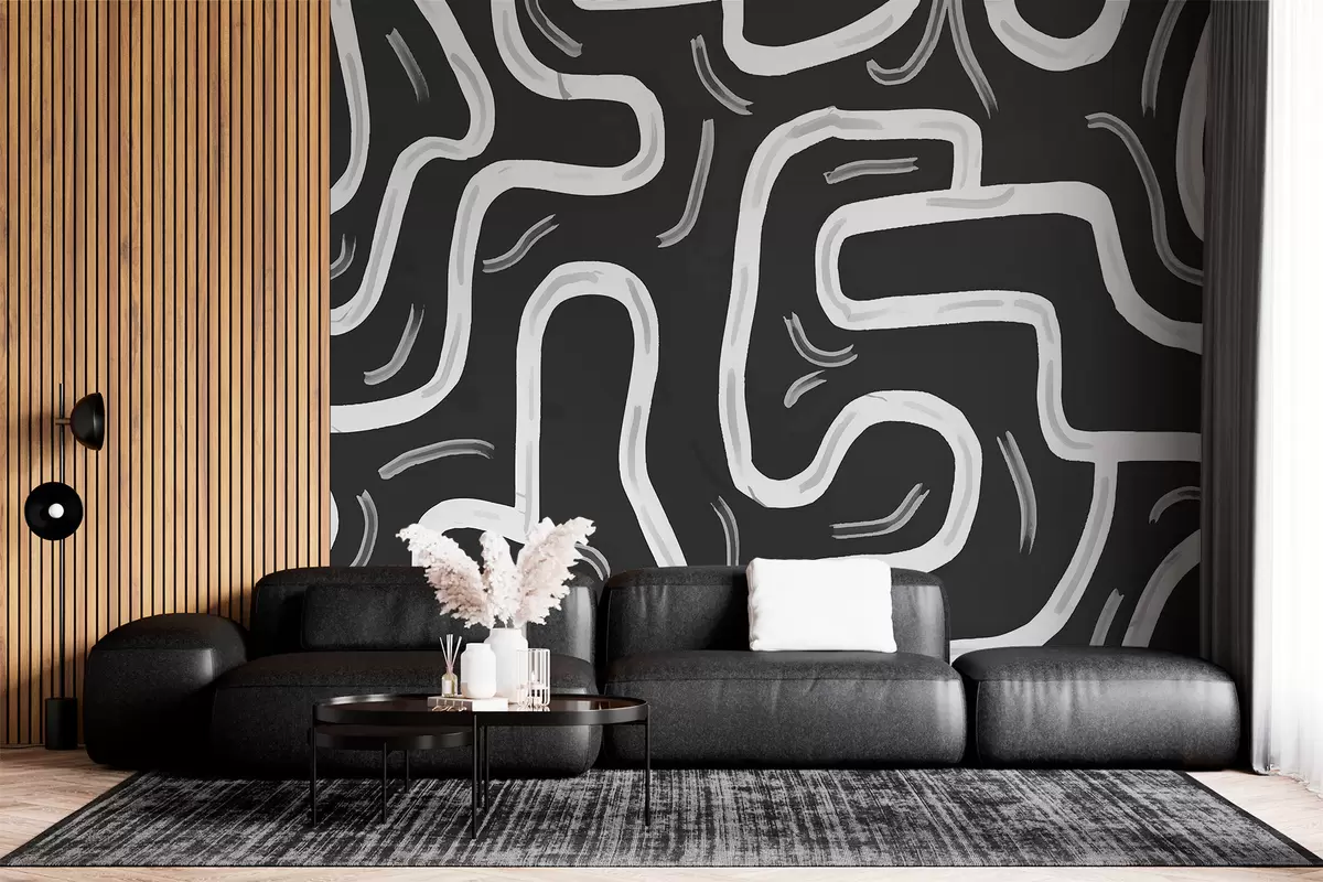 murales de pared Líneas abstractas w00972v2