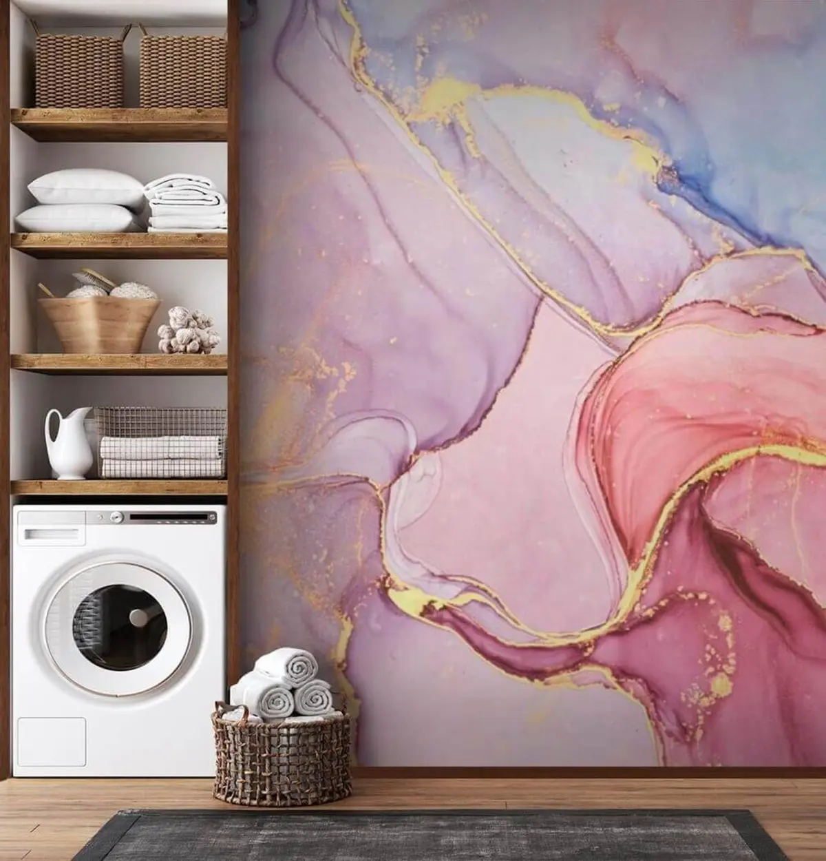 murales de pared Mármol rosa u31357