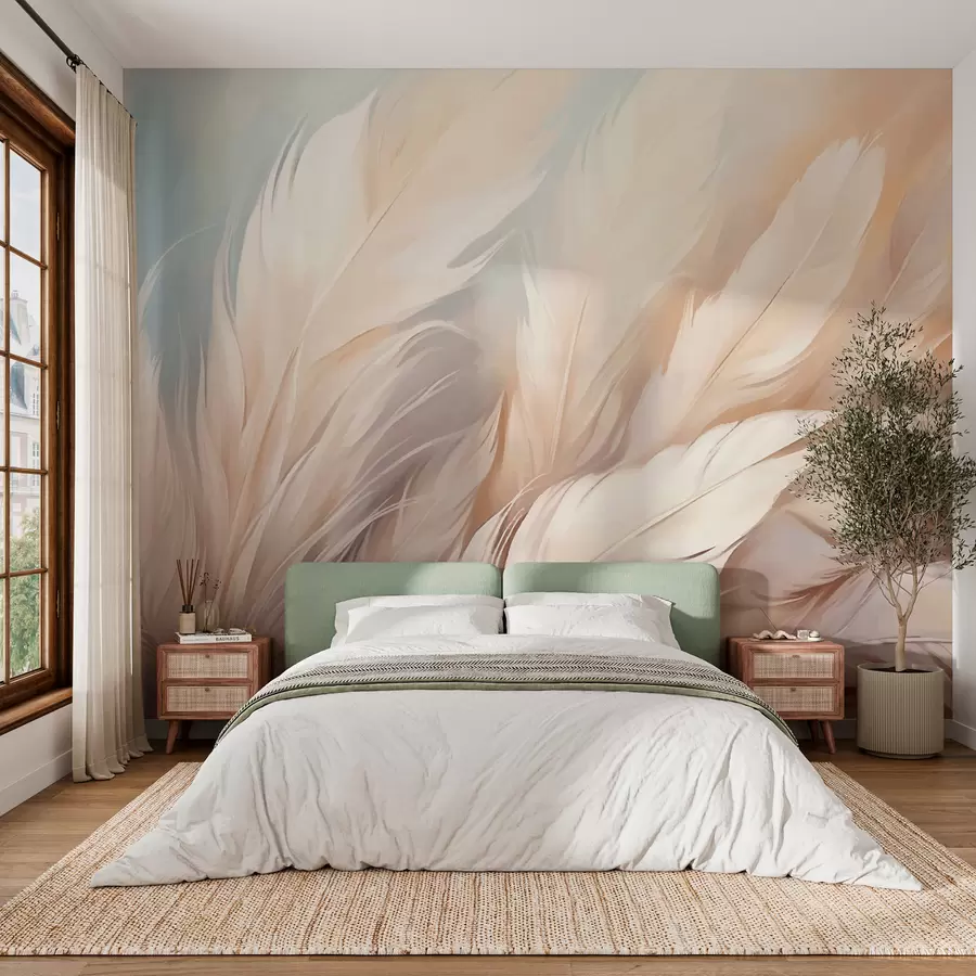 murales de pared Plumas w01134