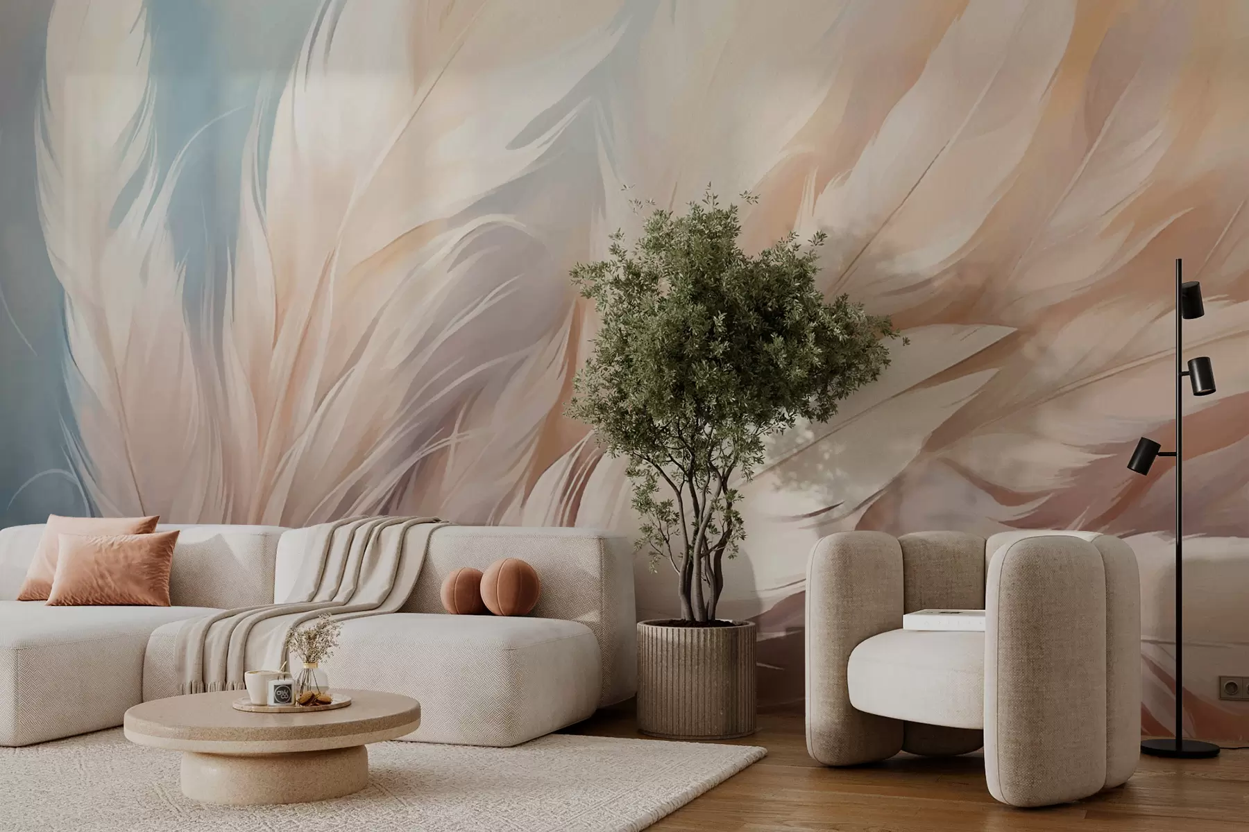 murales de pared Plumas w01134