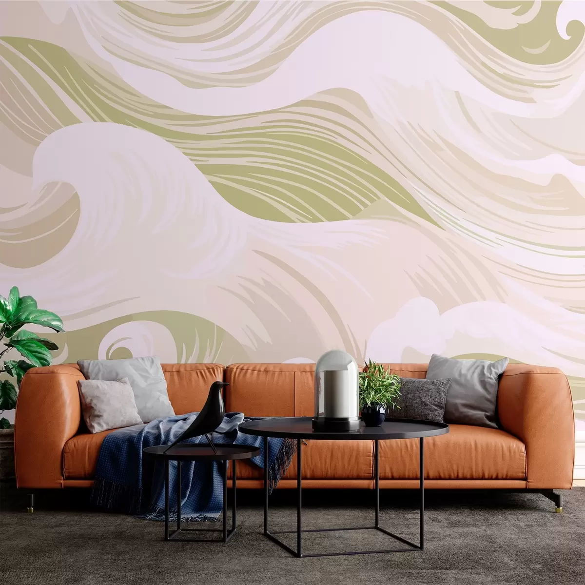 murales de pared Olas w01836v1