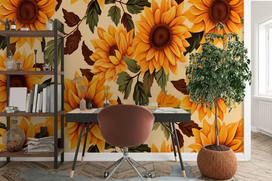 murales de pared Girasoles w01904
