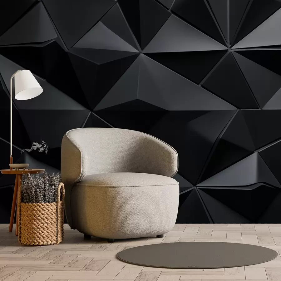 murales de pared Oscuridad geométrica w01988