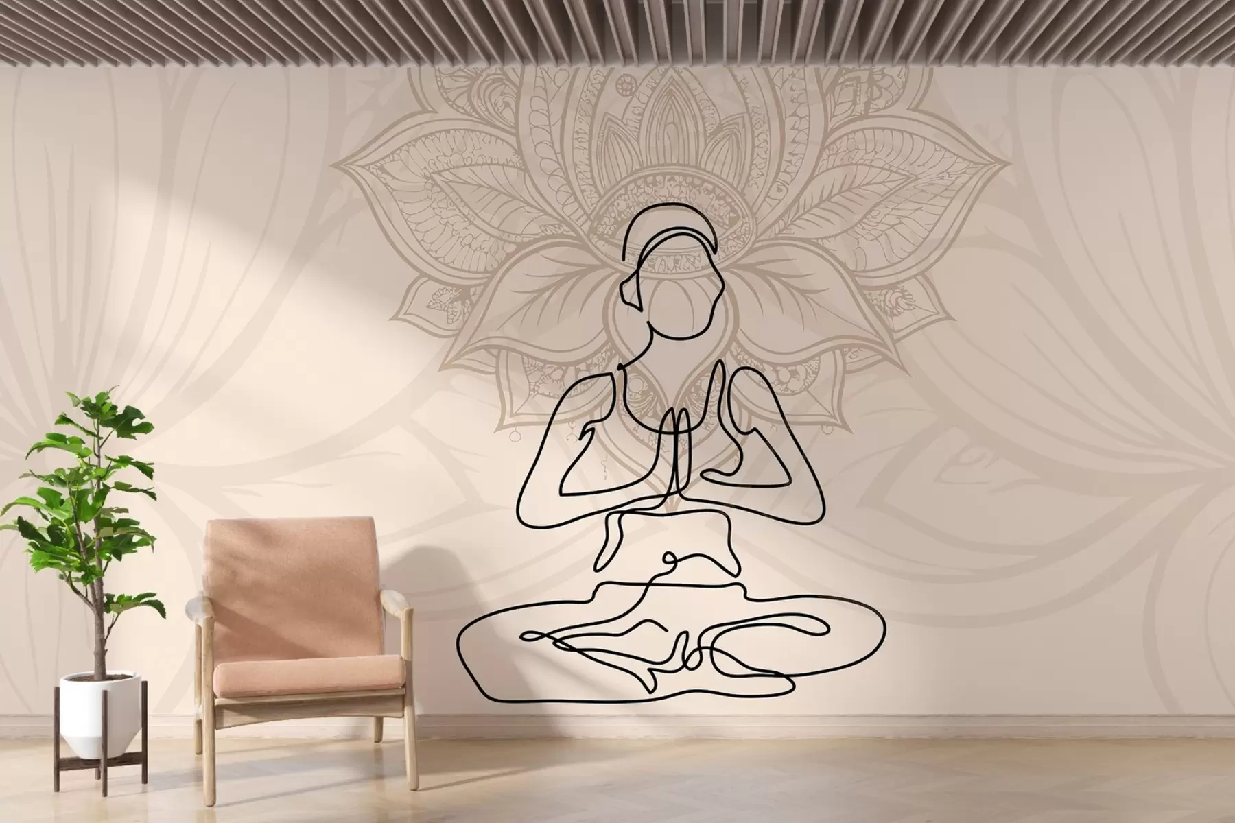 murales de pared Calma meditativa w01992