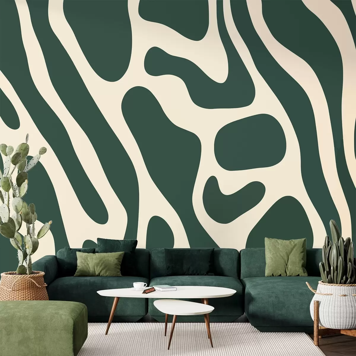 murales de pared Ondas estilizadas w01972