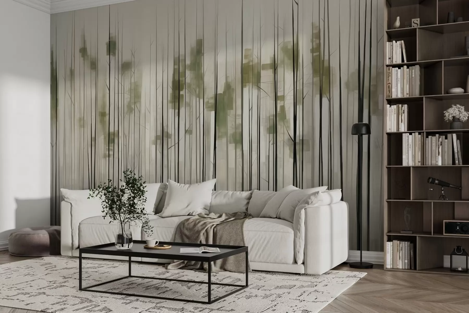 murales de pared Bosque abstracto w08397