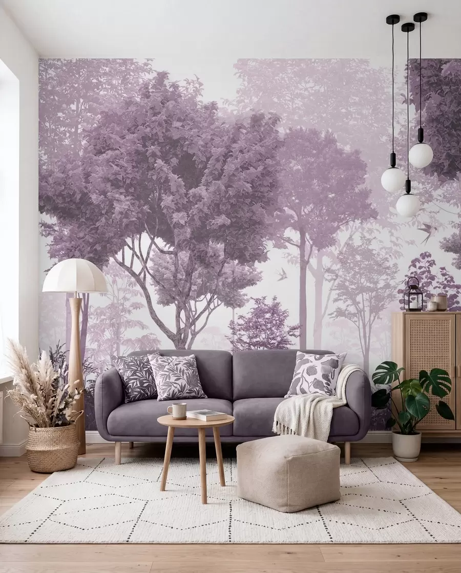 murales de pared Claro del bosque — Malva u72134v4