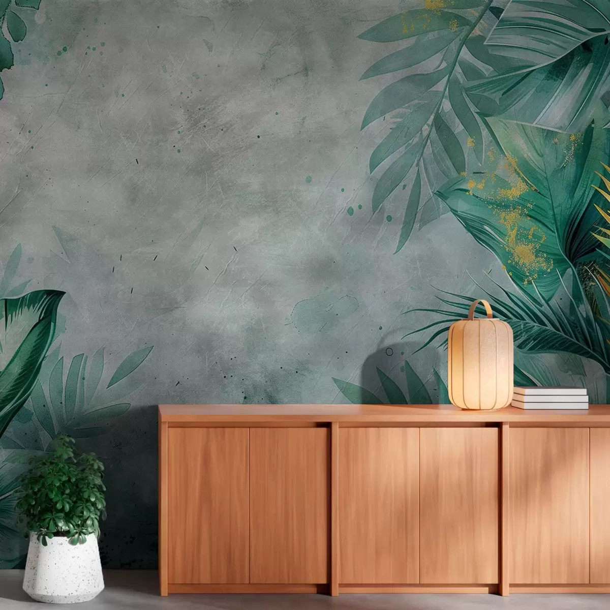 murales de pared Matorrales tropicales w01894