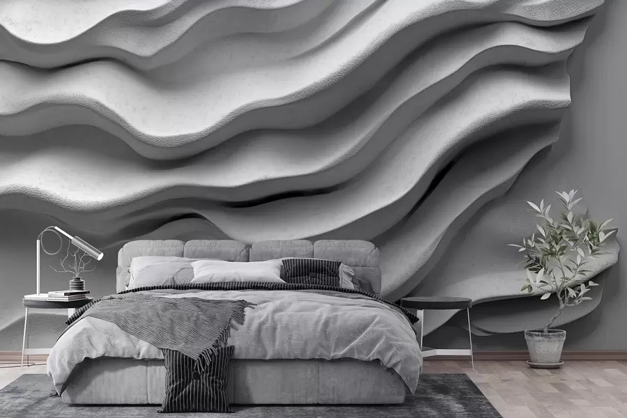 murales de pared Сon textura de relieve liso w02233