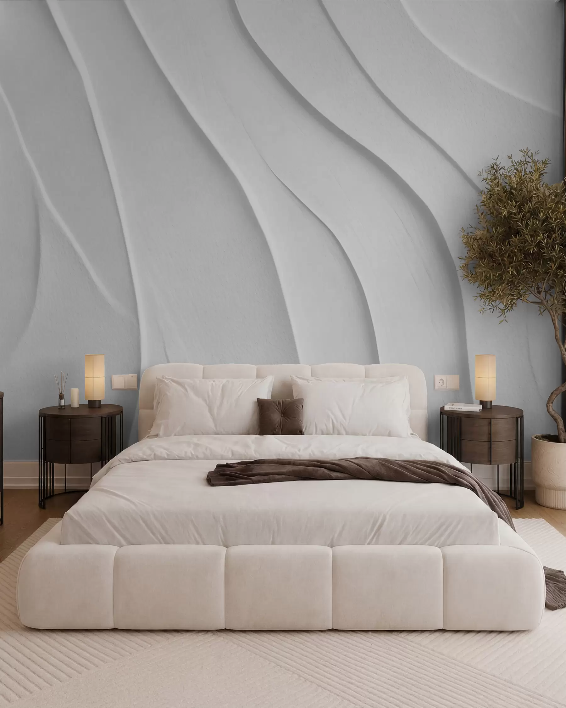 murales de pared Arcos blancos plegados w02298