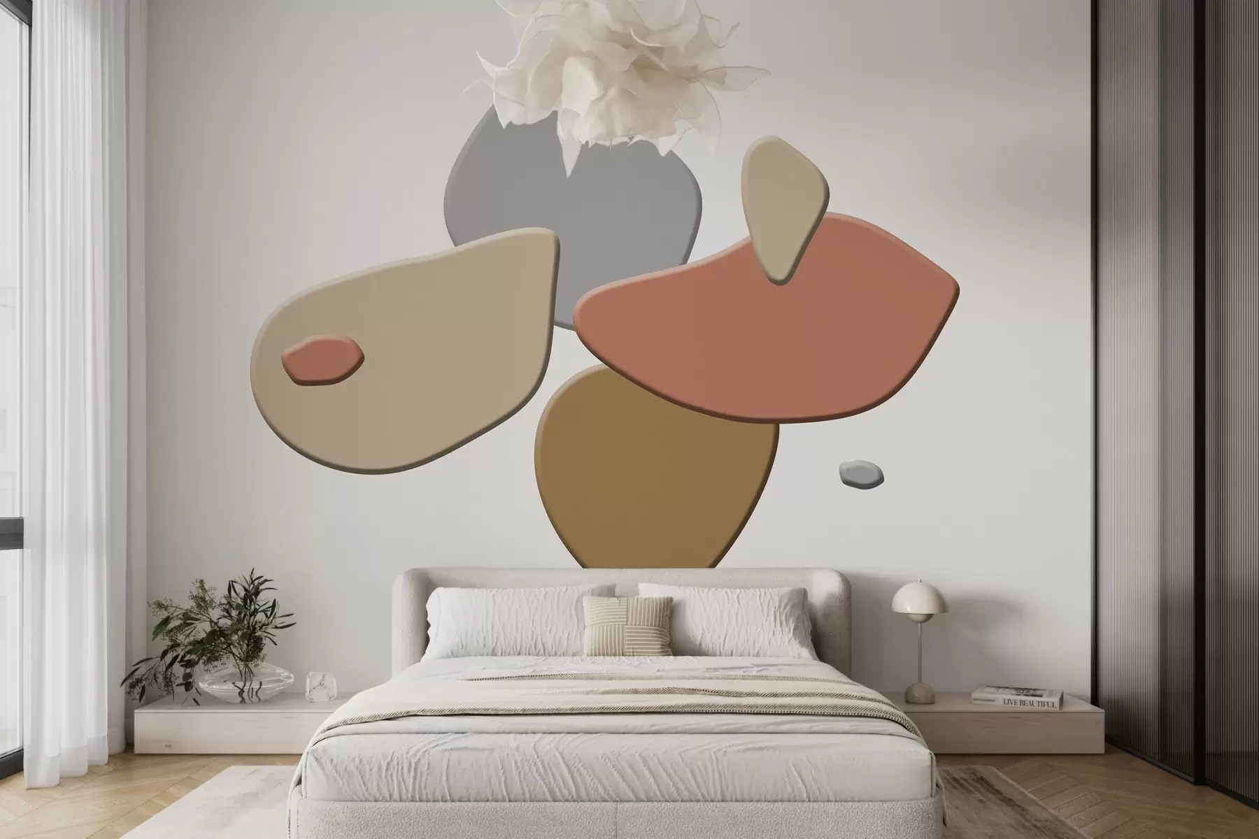 murales de pared Puntos geométricos abstractos w02332