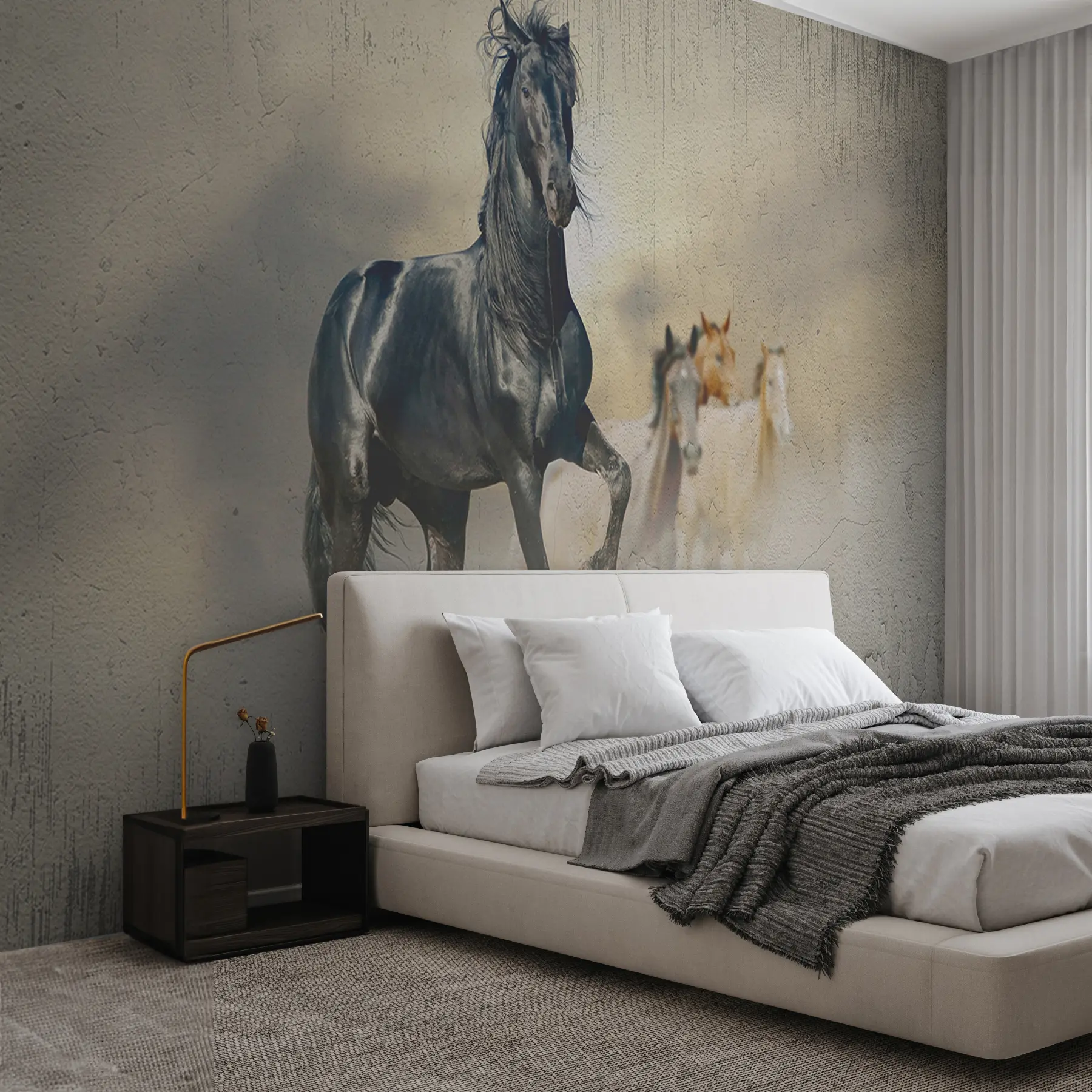 murales de pared Caballo, vertebrado y animal de trabajo u45777