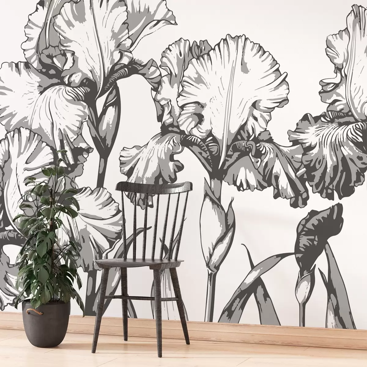 murales de pared Imágenes gráficas de iris w02526